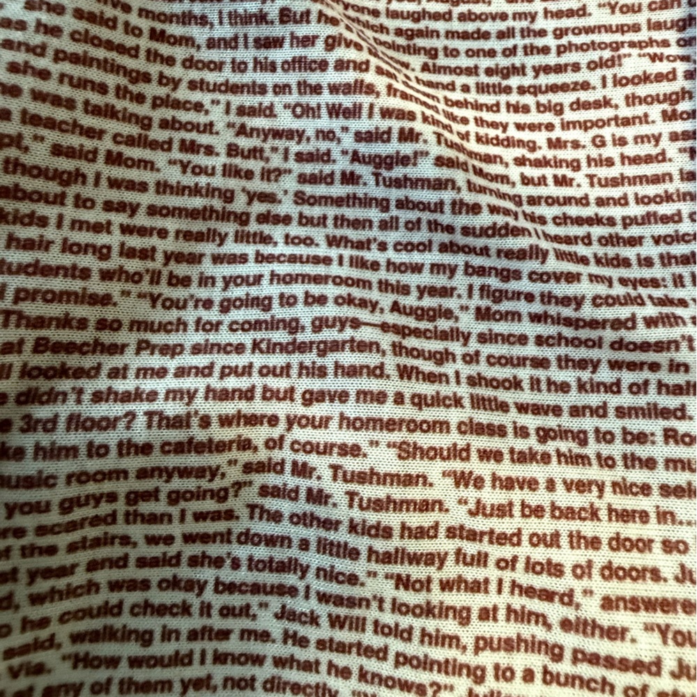 Printed story Tube Scarf 30”x9”